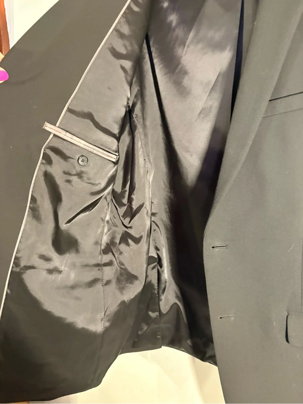 Van Heusen Black Single-Breasted Men's Blazer